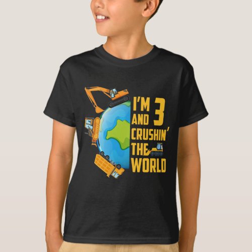 Im 3 years old  crushint the world teen boy T_Shirt