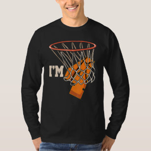 I'm 4 Basketball Theme Birthday Party Celebration T-Shirt