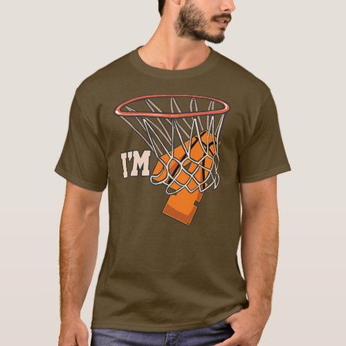 Im 4 Basketball Theme Birthday Party Celebration T_Shirt