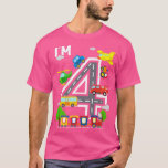 I'm 4 Birthday Boy 4th Bday Train Car Fire Truck A T-Shirt<br><div class="desc">I'm 4 Birthday Boy 4th Bday Train Car Fire Truck Airplane  .</div>