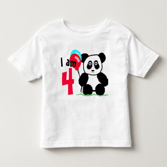 I'm 4 birthday toddler t-shirt (Front)