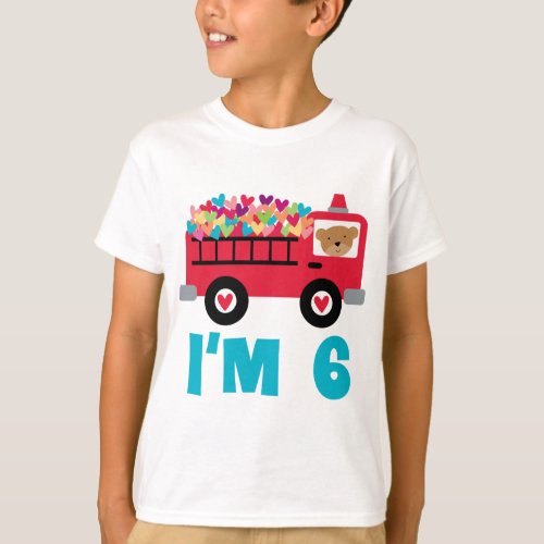 Im 6 Fire Truck T_Shirt