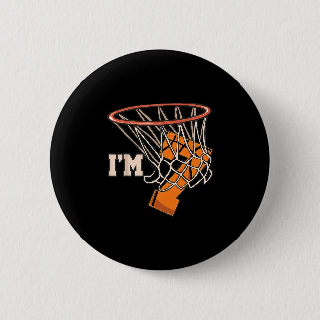 I'm 7 Sketll Theme Birthday Party Celebration 7th  Button (Front)