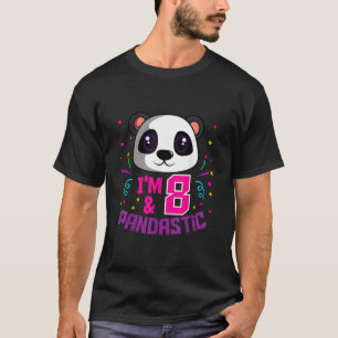 I'M 8 Pandastic Py Panda Bday Celebration T-Shirt