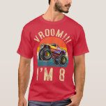I'm 8 Years Old Vroom 8th Birthday Party Truck Car T-Shirt<br><div class="desc">I'm 8 Years Old Vroom 8th Birthday Party Truck Car Kids  .</div>