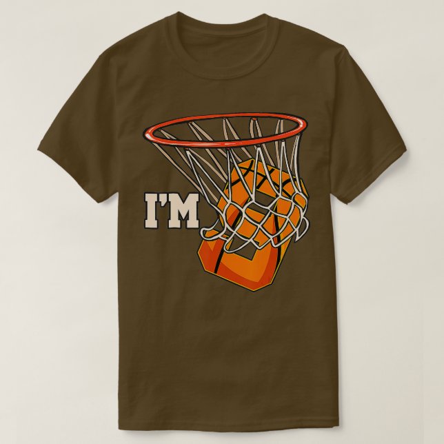 Im 9 Basketball heme Birthday Party Celebration 9t T-Shirt (Design Front)