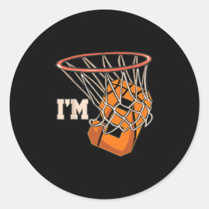 I'm 9 Sketll Theme Birthday Party Celebration 9th Classic Round Sticker