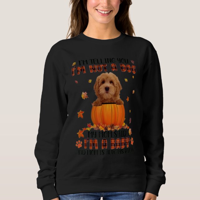 I'm A Baby And Mom Is Always Right Cute Goldendood Sweatshirt (Front)
