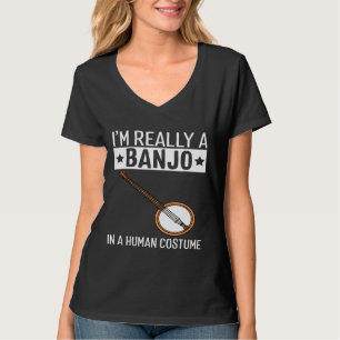 Im A Banjo In A Human Costume Halloween Music T-Shirt