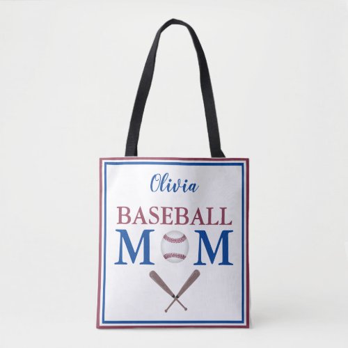 Im A Baseball Mom Personalized  Tote Bag