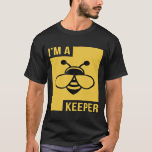 Im A Bee Keeper Beekeeping Distressed Graphic T-Shirt