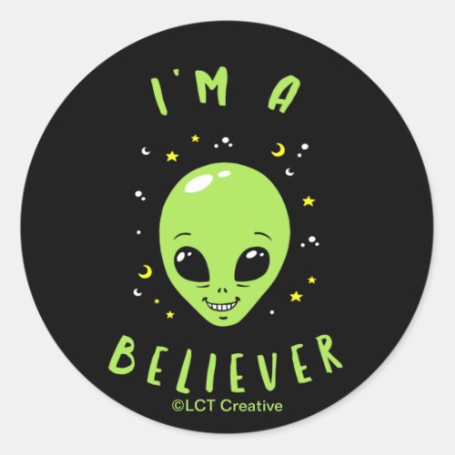 Im A Believer Classic Round Sticker