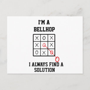 Im A Bellhop I Always Find A Solution Postcard