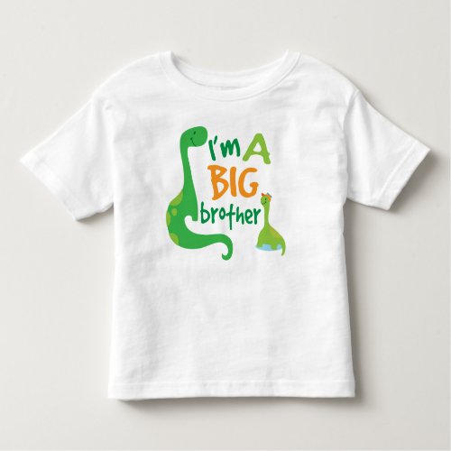 Im A Big Brother Boys Dinosaur T_shirt