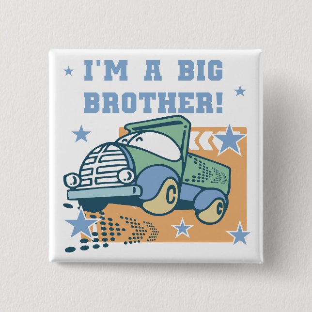 I'm a Big Brother - Truck Tshirts and Gifts Button (Front)
