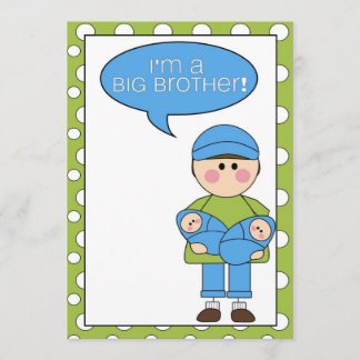 i'm a big brother (twin brothers) announcement