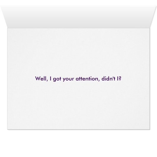 I'm a BIRD! (Inside Horizontal (Bottom))