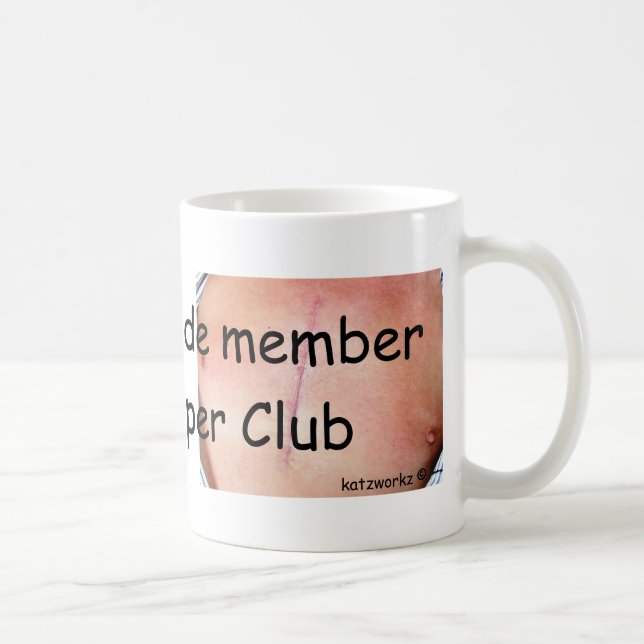 I'm a bona fide member of the Zipper Club Coffee Mug (Right)