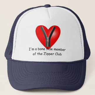 I'm a bona fide member of the Zipper Club Trucker Hat