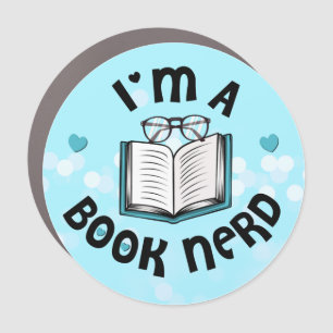 I'm A Book Nerd Car Magnet
