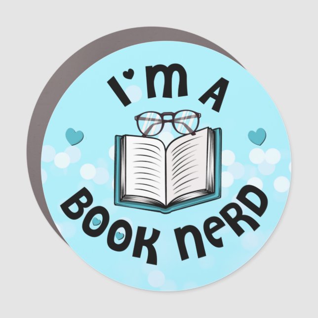 I'm A Book Nerd Car Magnet (Front)
