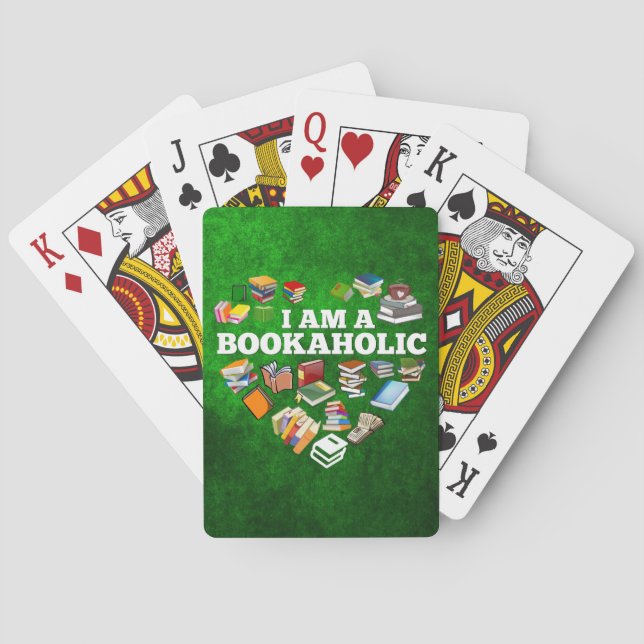 I'm A Bookaholic Poker Cards (Back)