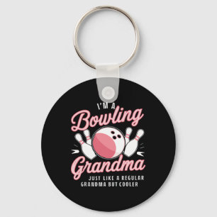 I'm A Bowling Grandma Funny Bowling Bowler Keychain