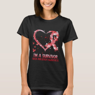 I'm A Brain Aneurysm Warrior Awareness Support Gra T-Shirt