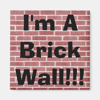 I'm A Brick Wall!!! Magnet