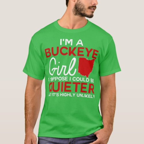 Im A Buckeye Girl Shirt Ohio State For Women