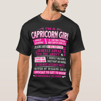 I'm A Capricorn Girl Capricorn Birthday T-Shirt