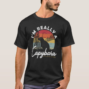 Im a Capybara in a Human Costume Cute Capybara T-Shirt