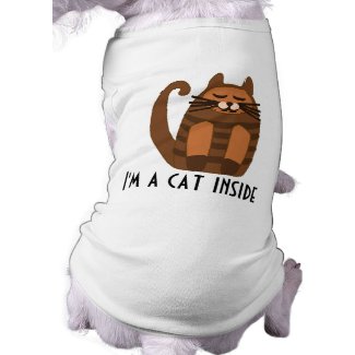 i'm a cat inside dog shirt petshirt