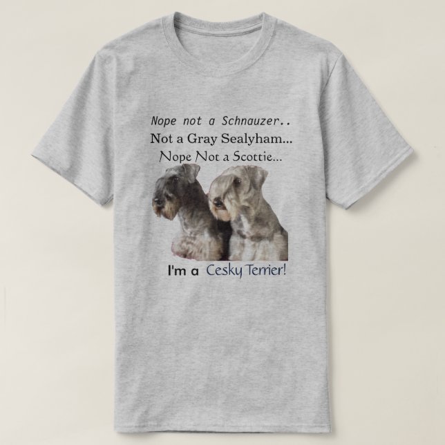 I'm a Cesky Terrier T-Shirt (Design Front)
