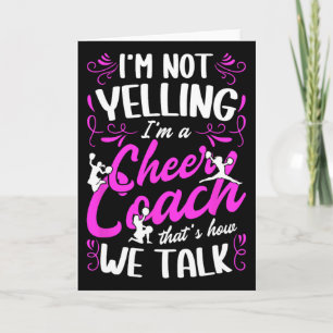I'm A Cheer Coach Cheerleading Coach Cheerleader C Card