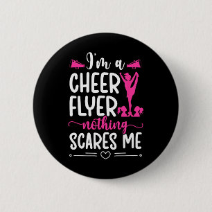 I'm A Cheer Flyer Cheerleading Flyer Cheerleader F Button