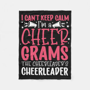 I'm A Cheer Grams Of A Cheerleader Grams Grandma _ Fleece Blanket