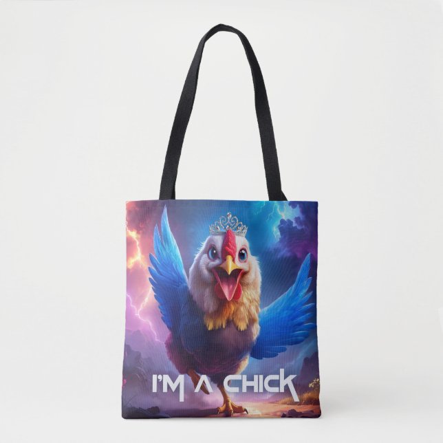 I'M A CHICK TOTE BAG (Front)