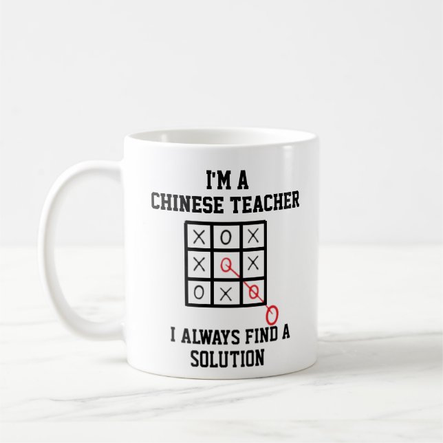 Im A Chinese Teacher I Always Find A Solution  Coffee Mug (Left)