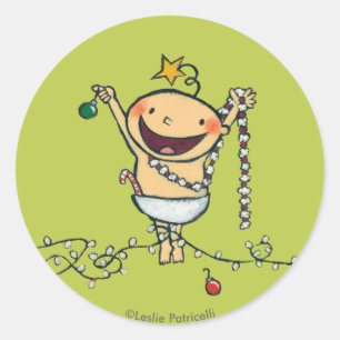 I'm a Christmas Tree! Classic Round Sticker