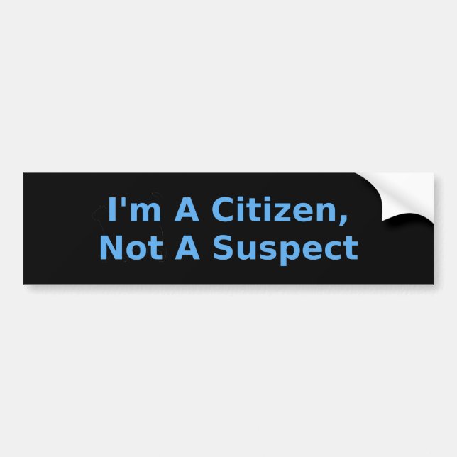 I'm A Citizen Bumper Sticker (Front)
