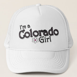 I'm a Colorado Girl, Flower, Ladies Baseball Cap