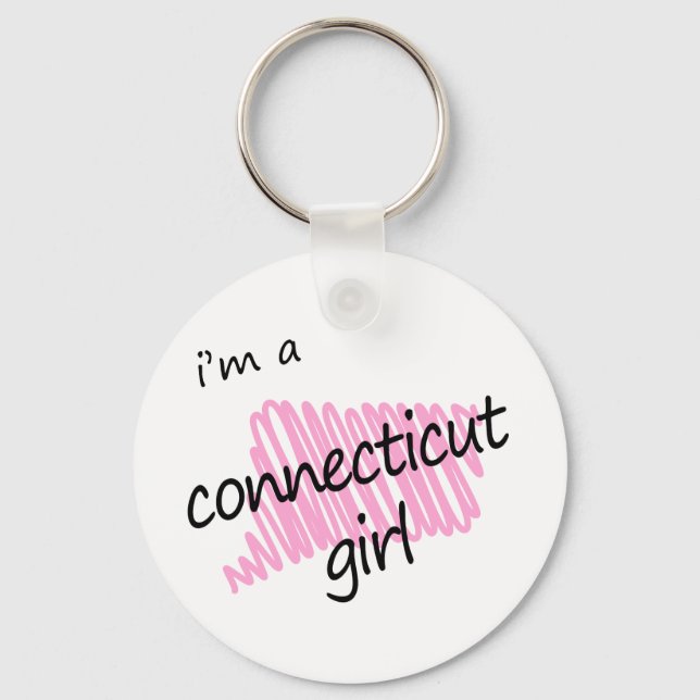 I'm a Connecticut Girl Keychain (Front)