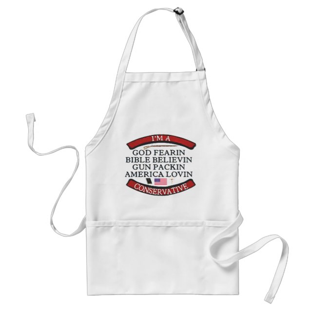 I'M A CONSERVATIVE ADULT APRON (Front)