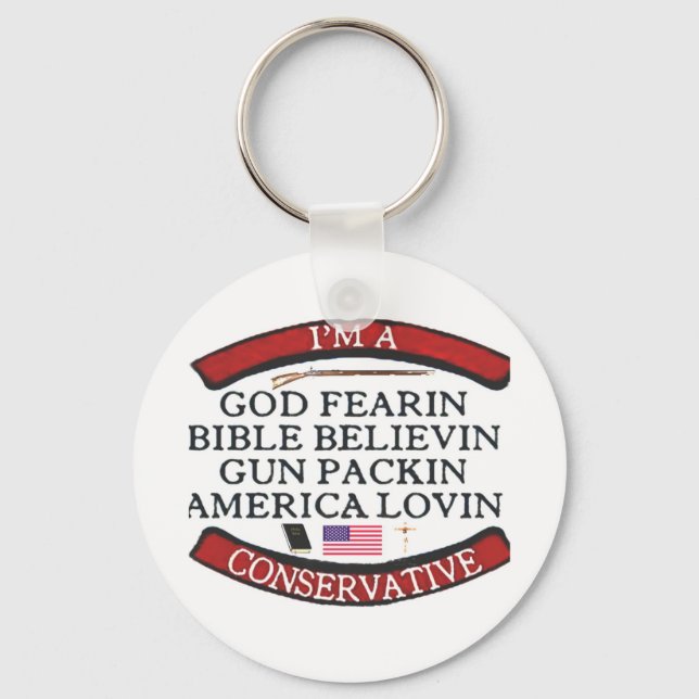 I'M A CONSERVATIVE KEYCHAIN (Front)