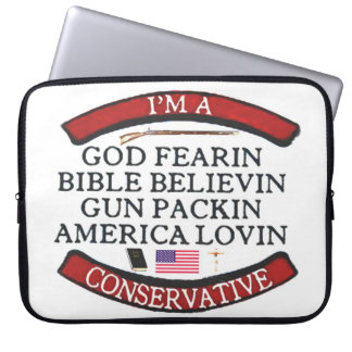 I'M A CONSERVATIVE LAPTOP SLEEVE