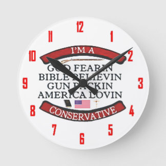 I'M A CONSERVATIVE ROUND CLOCK