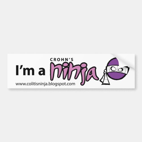 Im a Crohns Ninja Bumper Sticker