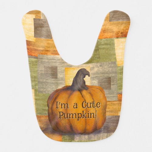 Im a Cute Pumpkin Baby Bib