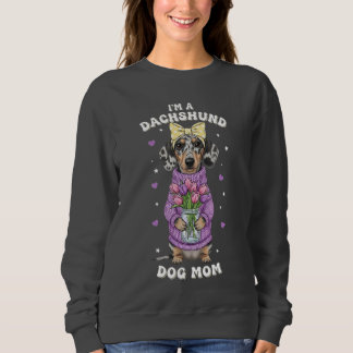 I'm a Dachshund Dog Mom - Purple Sweater